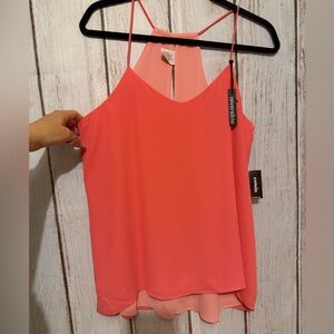 Express Reversible Coral and Peach V-Neck Strappy
Camisole Tank Top NWT Size M